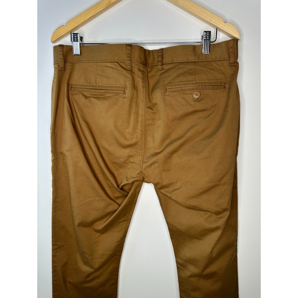 New J.Crew 250 Skinny Fit Stretch Chino Pants Men's Size 34 x 34 Brown Khaki - Picture 11 of 13